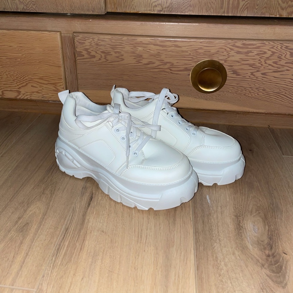 Nasty gal Chucky Faux Leather Sneakers